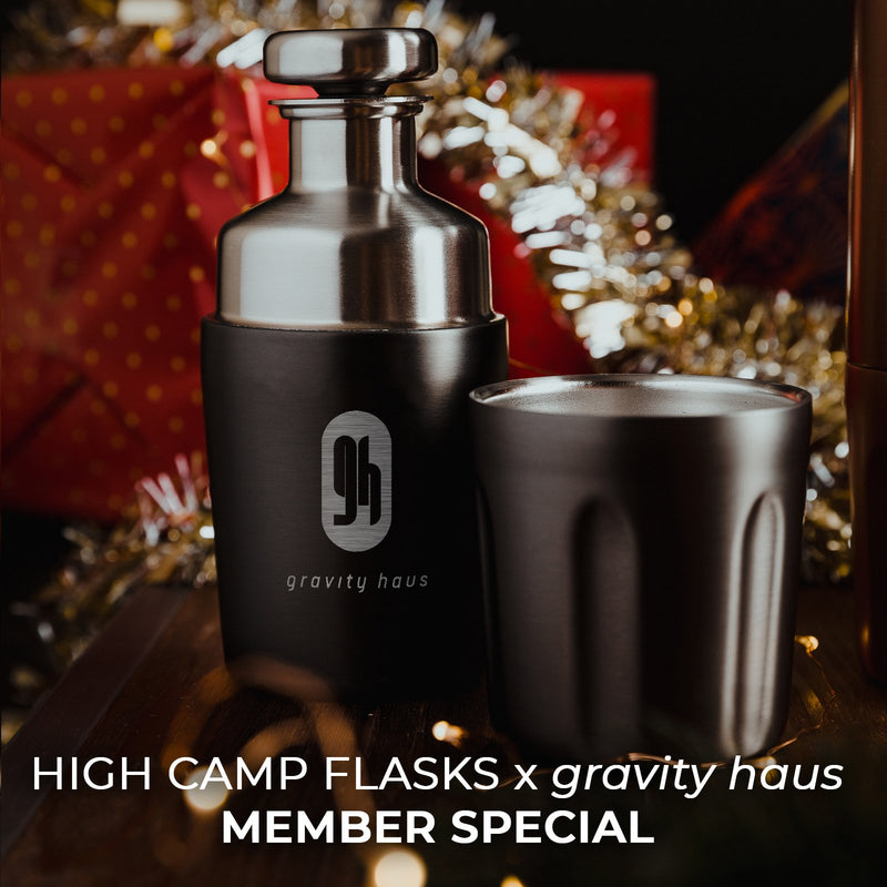 High Camp X Gravity Haus Firelight 375 Flask